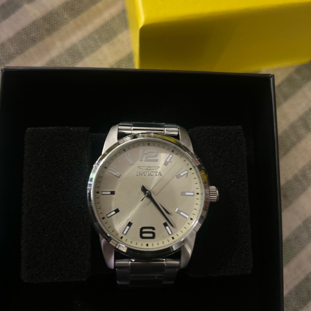 Invicta Silver and Black Watch